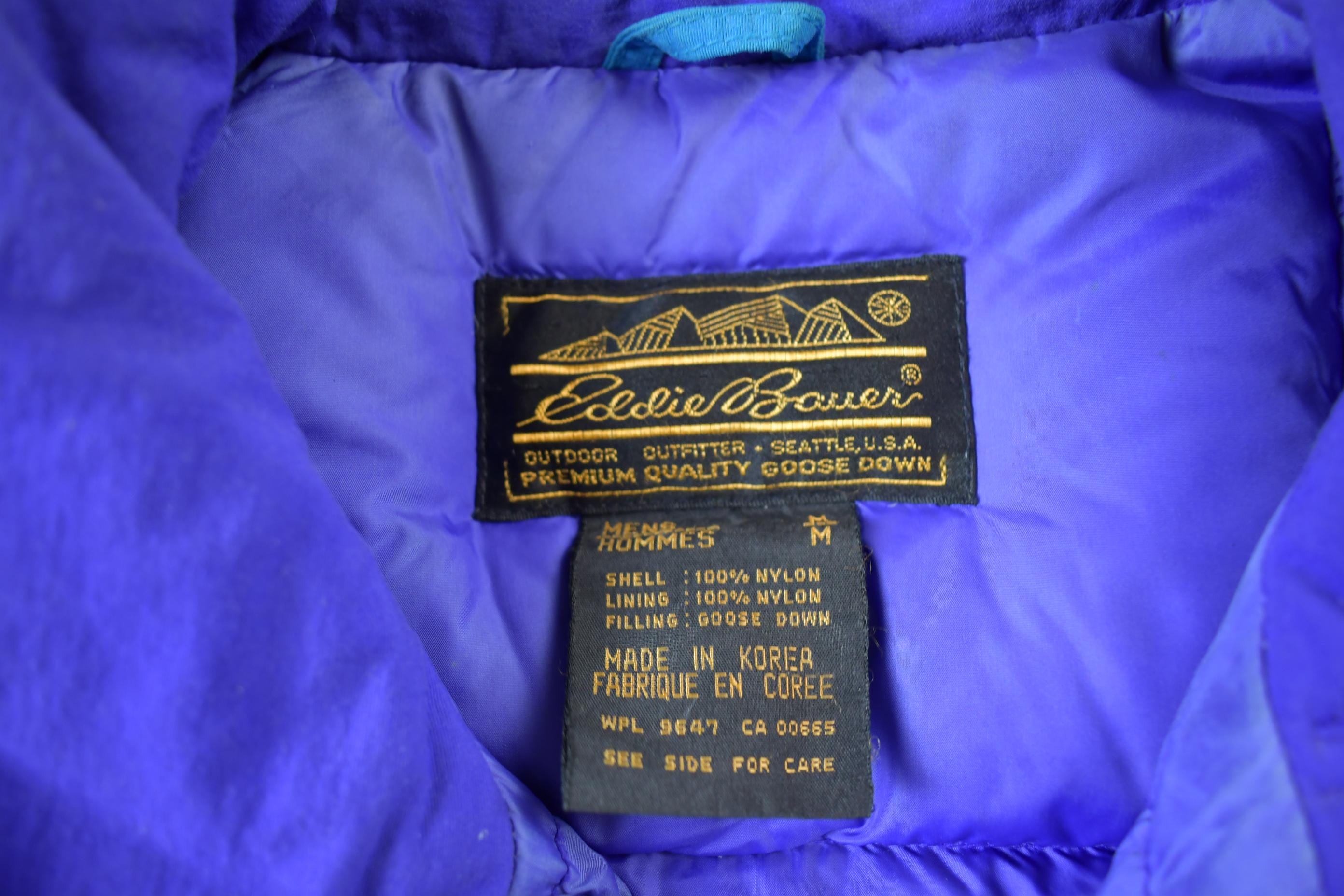 Vintage 1990s Eddie Bauer Goose Down Puffer Ski Jacket - Medium