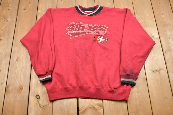 Vintage 1990s Starter San Francisco 49ers Crewneck Sweatshirt / Made in USA  / 90s Crewneck / NFL Football /athleisure / Streetwear / Stained -   Canada