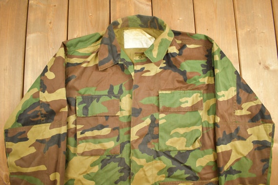 Vintage 1990s US Army Woodland Camo Military Fiel… - image 3