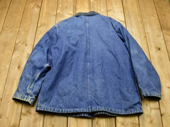 Vintage 1980s Dickies Blanket Lined Jean Chore Co… - image 2