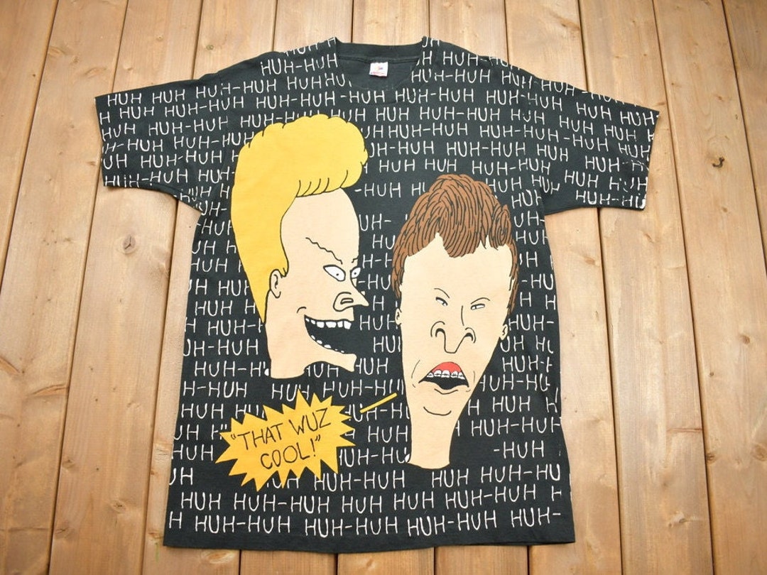 Vintage 1993 Beavis and Butthead MTV All Over Print T-shirt / 90s ...
