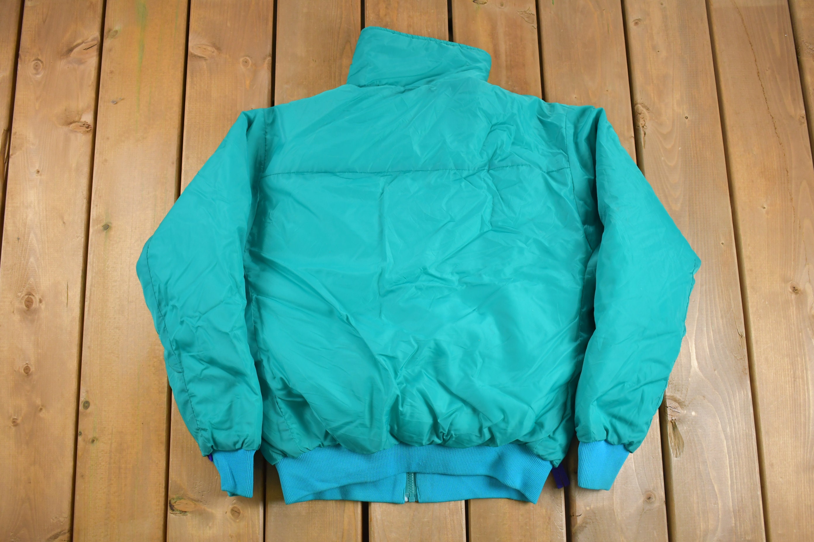 Vintage 1990s Columbia Sportswear Reversible Puffer Jacket / 80s