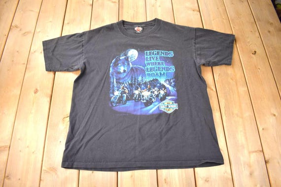 Vintage 1991 Legends Live Where Legends Roam Harley Davidson