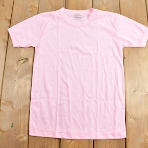 Vintage 1990s Blank Pink Ringer T-Shirt / Streetwear / Retro Style / Ringer Tee / Made In Canada / 90s Blank Tee / Dinas T Shirts /