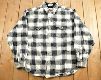 Chemise En Flanelle À Carreaux Épais Vintage Eddie Bauer - L – Rokit