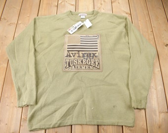 Vintage 1990s Deadstock Avirex Tuskegee Airmen Knit Sweater / Vintage Avirex / NWT / Size XL