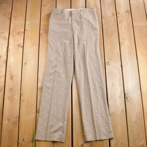 Vintage 1970s Cotler Pleated Trousers Size 32 x 34 / 70s Pants / Streetwear Fashion / True Vintage / 70s Slacks / Polyester Trousers