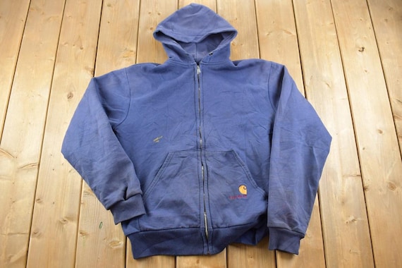 carhartt vintage hoodie ビンテージ　フード Vintage Distressed Carhartt Full Zip Thermal Lined Hoodie