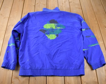 Vintage 1990s Fila Windbreaker Jacket Size 42
