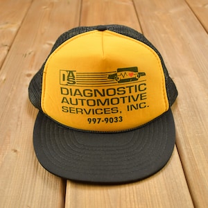 Vintage 1990s Diagnostic Automotive Services INC Trucker Hat / OSFA / 90s Mesh Trucker Hat / Vintage Snap Back / Souvenir Cap / Summer Hat