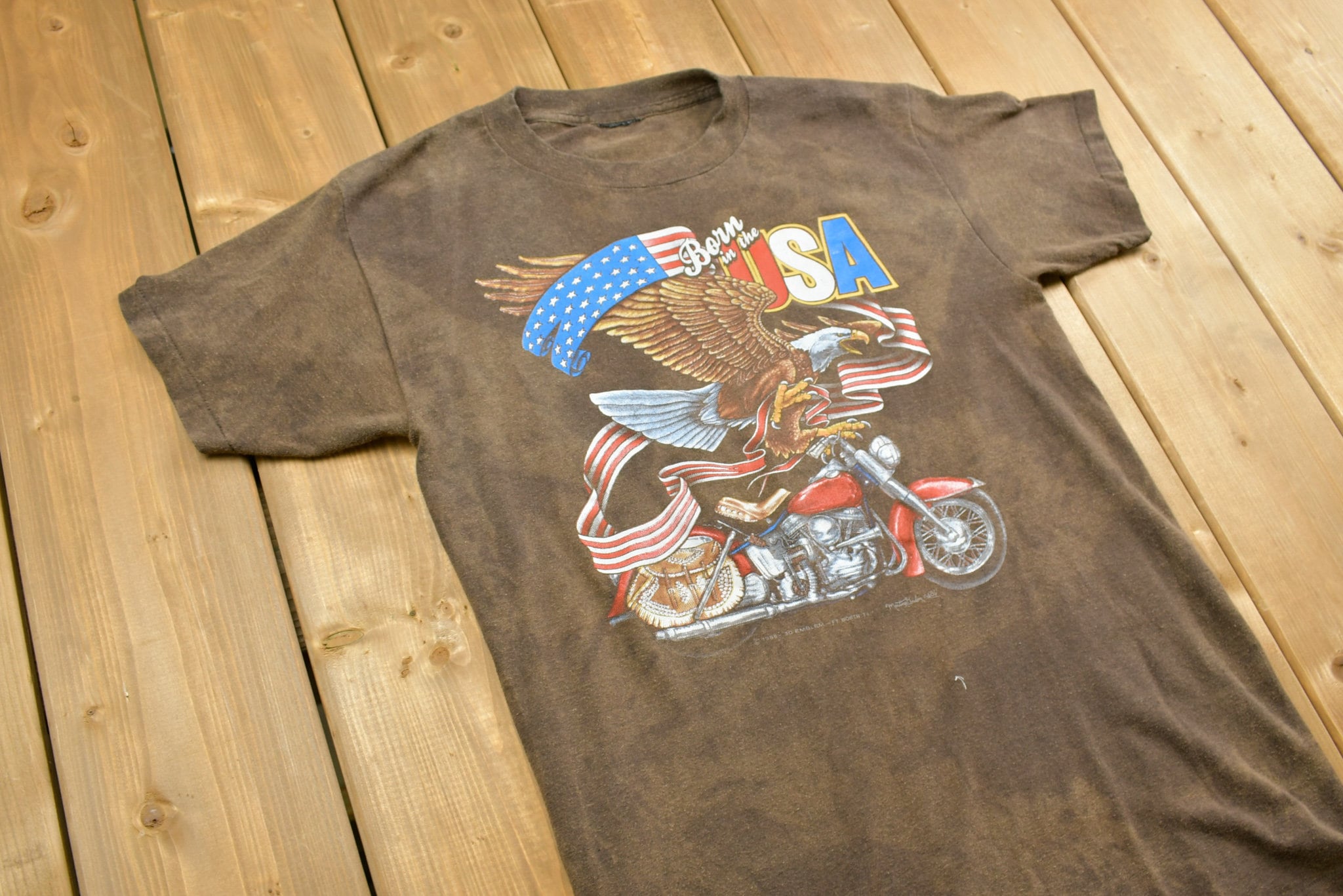 Harley-Davidson Tシャツ 1986年製　希少 Vintage 1986 Harley Davidson T Shirt “Born In The USA” Price