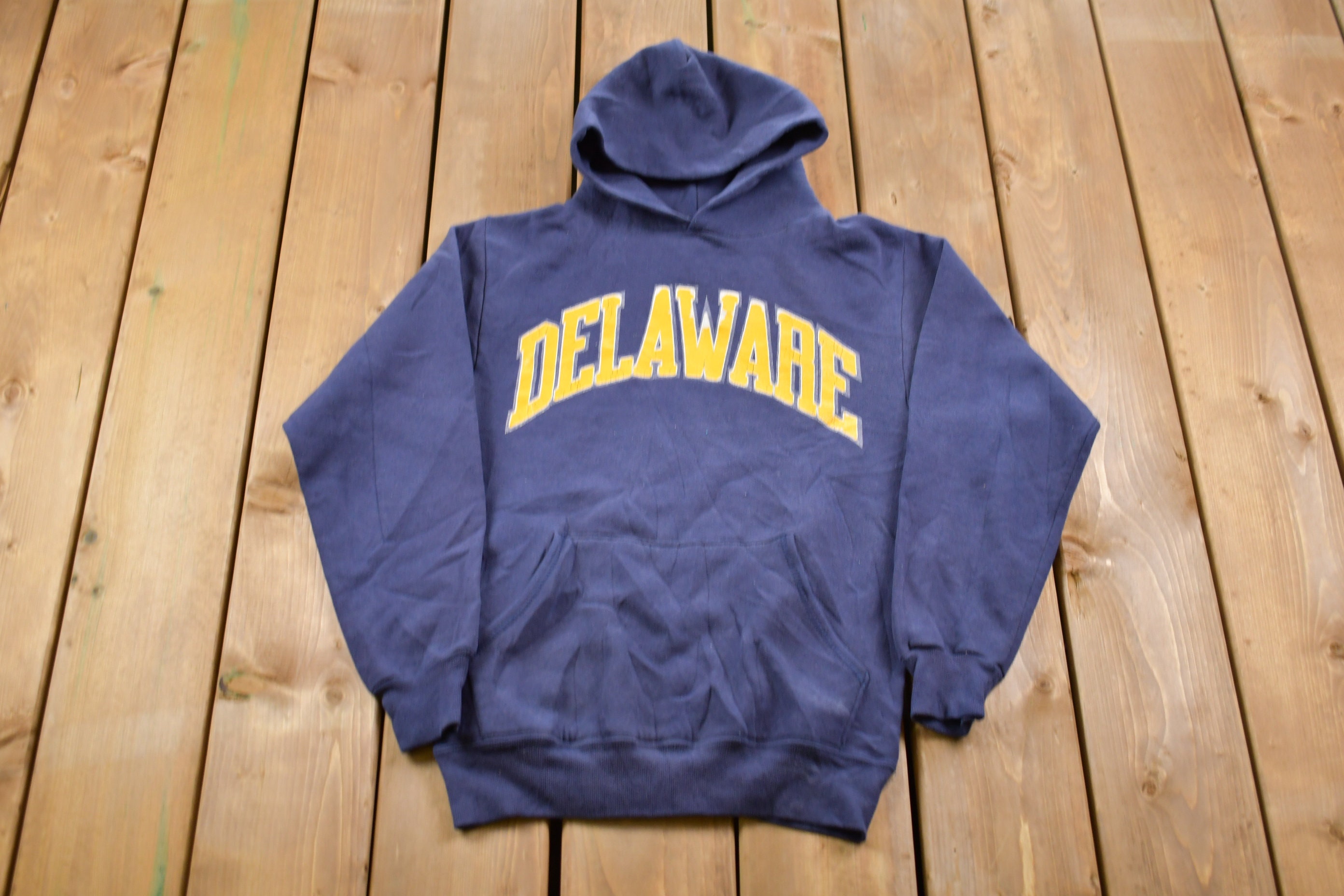 Vtg University Delaware Blue Hens Sweatshirt Sweater Mens Medium USA 80s  90s