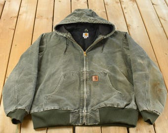 Vintage 1990s Carhartt Aztec Western Active Jac Jacket Size XL