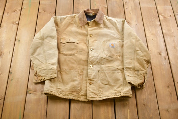 Vintage 1980s Carhartt Chore Jacket / Workwear / Streetwear / Made Vintage 1980s Carhartt Chore Jacket / Workwear / Streetwear / Made
