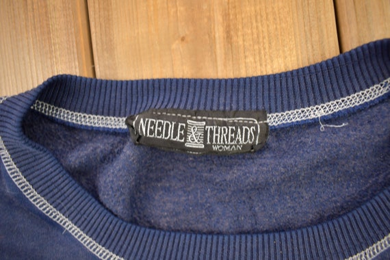 Vintage 1990s Needle & Threads Ski Teddy Bear Swe… - image 5