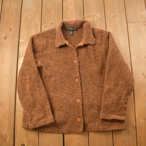 Vintage 1990s Josephine Chaus Knitted Sweater / Vintage 90s Sweater / Knitted Sweater / Colorful / Sweatshirt / Essential