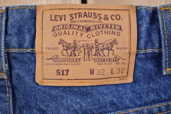 Vintage 1980s Levi's 517 Orange Tab Jeans Size 30… - image 6