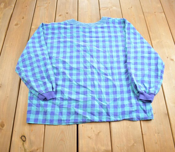 Vintage 1980s Basic Editions BE Blank Button Up S… - image 2