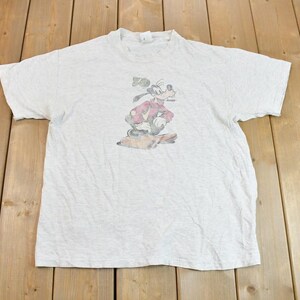 ヴィンテージ 1990年代 ディズニー グーフィー グラフィック カートゥーン Tシャツ / 90年代 グラフィック Tシャツ / TV プロモーション Tシャツ / シングルステッチ