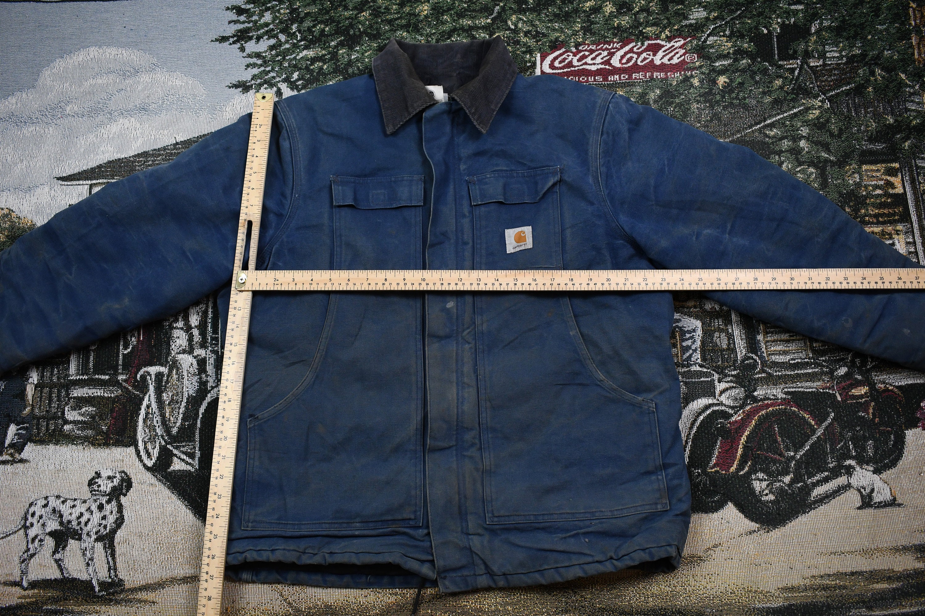 Vintage 90s Carhartt Chore Coat / Vintage Workwear Jacket