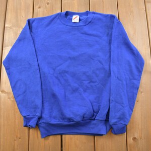 Vintage 1990s Jerzees Blank Crewneck Sweatshirt / 90s Crewneck / Made In USA / Essential / Streetwear / 90s Blank