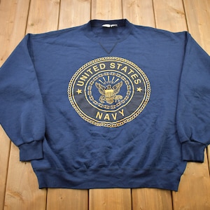 Vintage 1990s United States Air Force MJ Soffe Graphic Crewneck / Vintage Military Sweatshirt / USAF Pullover Sweatshirt / Made In The USA