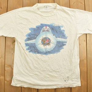 Vintage 1989 The Far Side Christmas Graphic T-Shirt / Christmas / Single Stitch / Made In USA / 80s Graphic Tee / Aviation