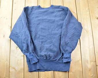 70s Champion Reverse Weave Hoodie Size Large Vintage Solid Gray 