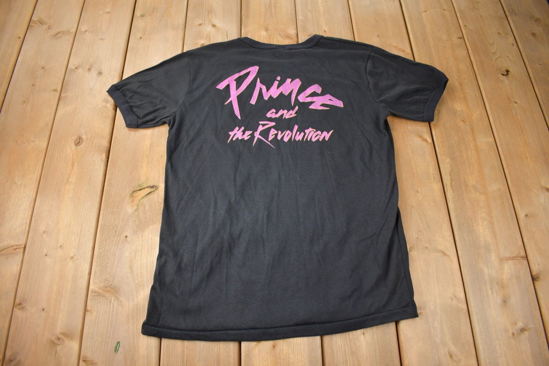 Vintage 1980s Prince and the Revolution Graphic Ringer Band Tee 