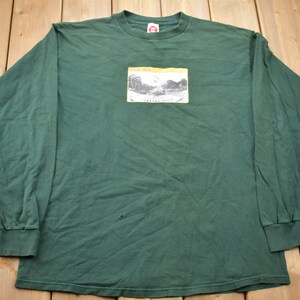Vintage 1990s Red Ink Skateboarding Graphic Long Sleeve T-Shirt / Vintage Skate T / Streetwear / Skateboarding / Made In USA / Single Stitch