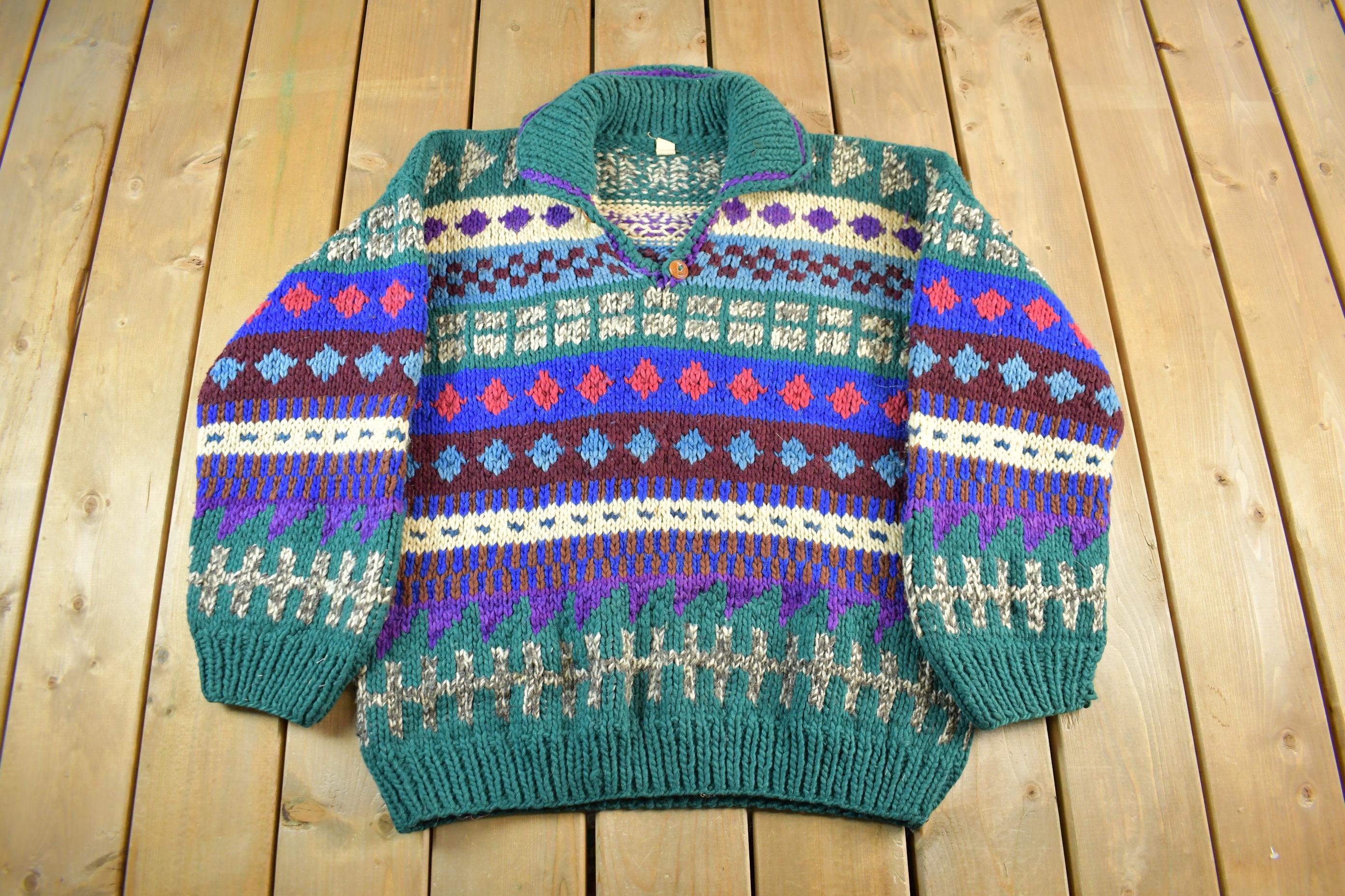 80s Ecuador Sweater - Etsy