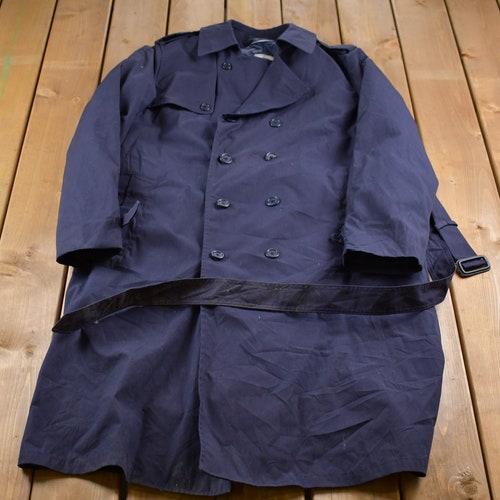 Vintage 2001 Naval Full Length Overcoat Jacket / Navy Jacket / Vintage Jacket / Outdoor / Winter / Cozy Trench shops Coat