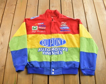 Vintage 1990s Jeff Gordon Dupont Nascar Racing Jacket / Sportswear
