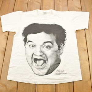 Vintage 1994 John Belushi Big Face Graphic T Shirt Single Stitch Made In USA / Saturday Night Live