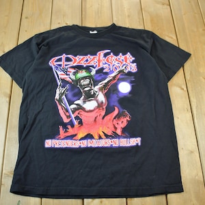 OZZY OSBOURNE OZZFEST 90s ヴィンテージ Tシャツ RARE Ozzy Osbourne 1998 Ozzfest Tye Dye T-Shirt Size Large