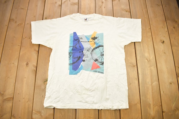 Vintage 1990s Louis Garneau Bike Graphic T Shirt / Vintage T -  Norway