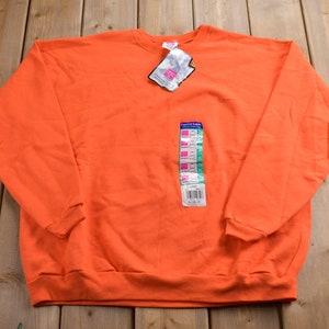 1990s Deadstock Blank Sweatshirt mit Rundhalsausschnitt / 90s Crewneck / Made In USA / Essential / Streetwear / 90s / Neu mit Etikett