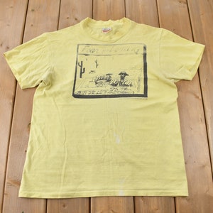 Vintage 1970S Fear and Loathing In Las Vegas Single Stitch Graphic T Shirt Made In USA Size Large