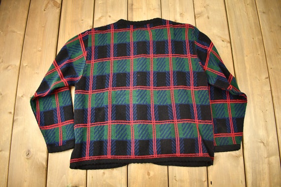 Vintage 1980s Tally-ho Creation 100% Acrylic Knit Cardigan
