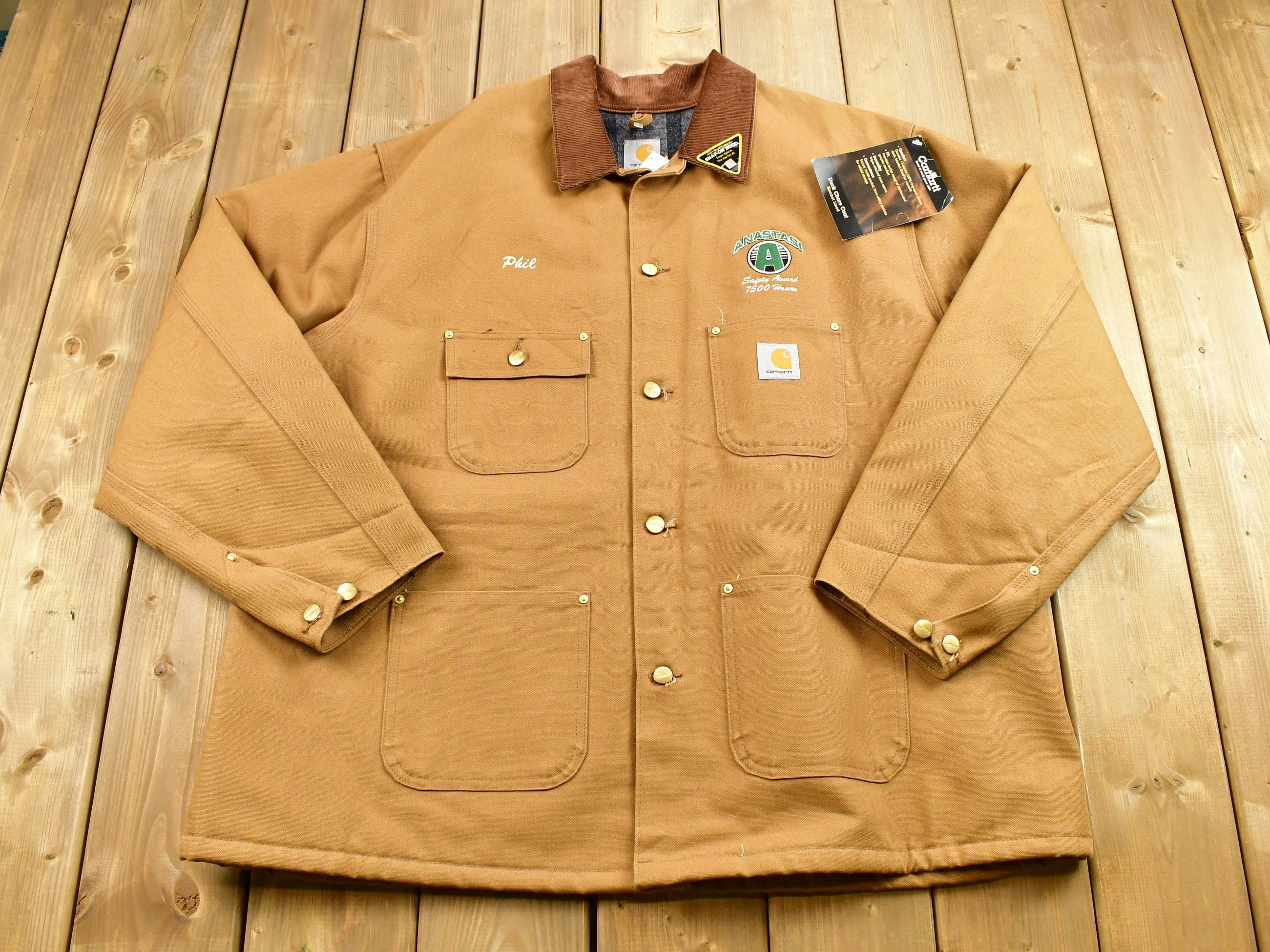 Vintage 1990s Deadstock Carhartt Blanket Lined Duck Chore Vintage 1990s Deadstock Carhartt Blanket Lined Duck Chore