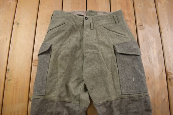 Original Dutch Army Combat Trousers – Olive Cargo Pants, Used Military Issue