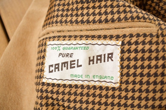 Vintage 1970s 100% Camel Hair Blazer / Wool Jacke… - image 5
