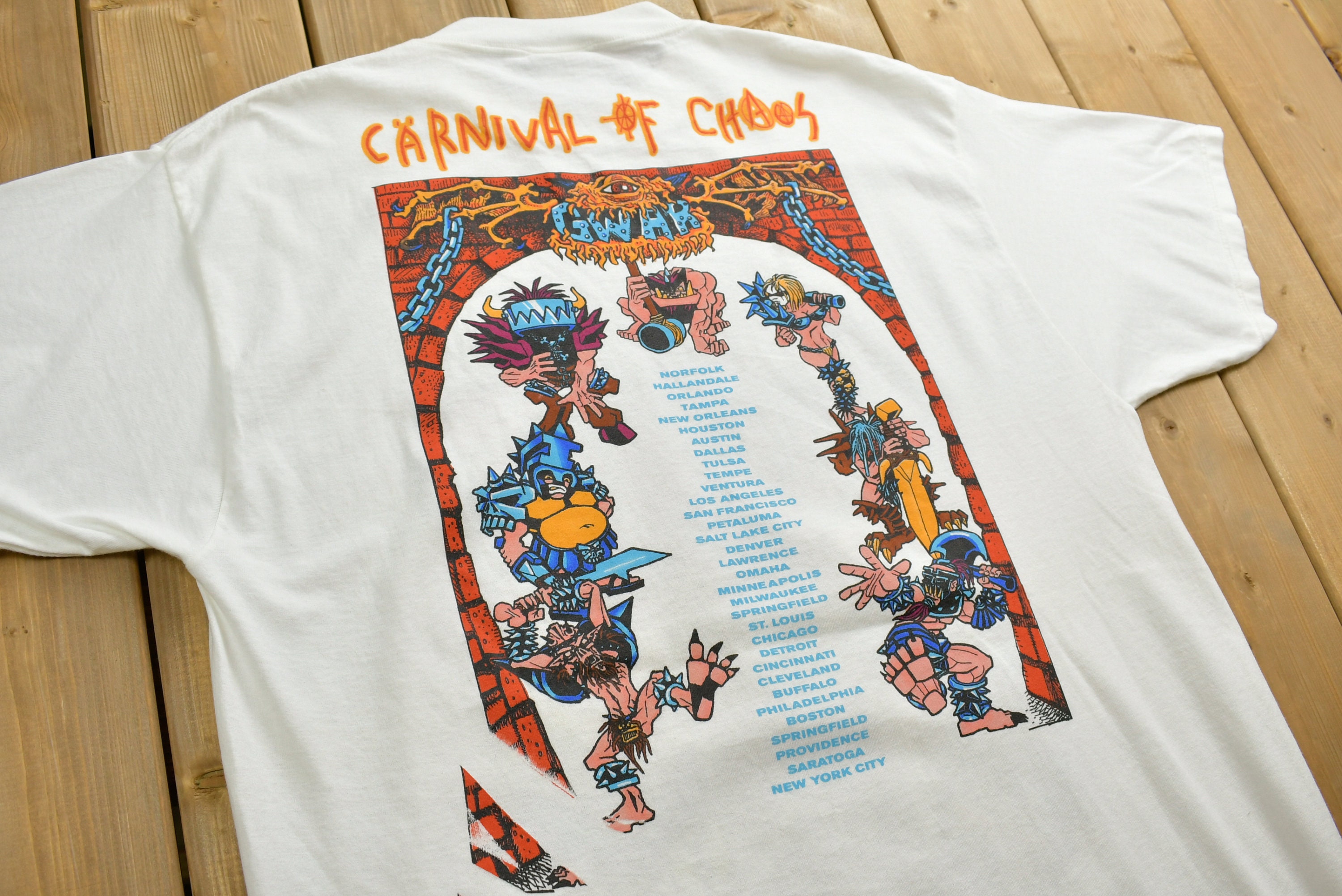 1997 Gwar Carnival of Madness Tour T-shirt / Dead Stock / Single