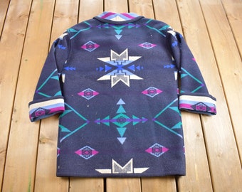 archive 70s〜80s pendleton purple long co Vintage 1980s Knockabouts by Pendleton Aztec Pattern Jacket