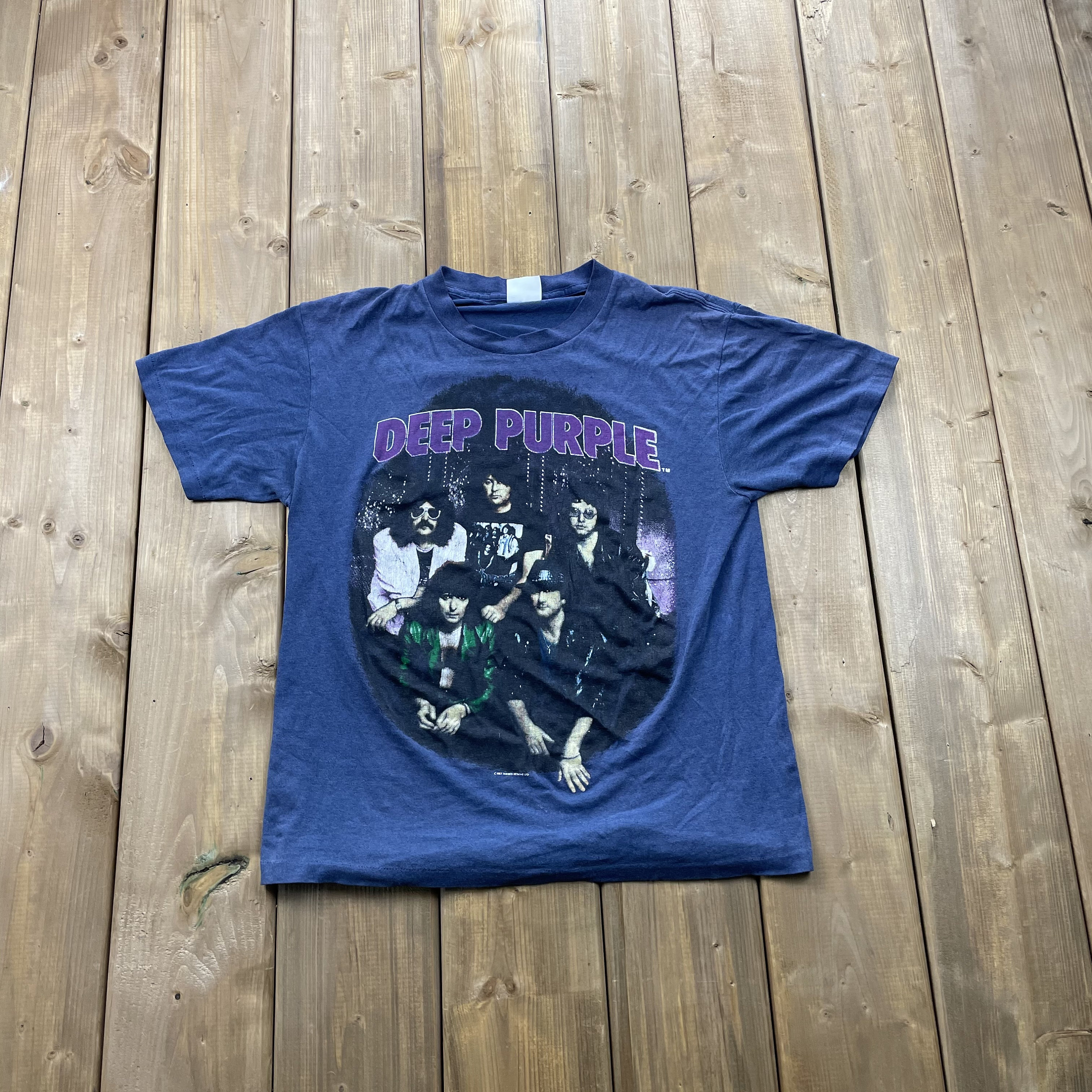 80s Deep Purple ツアーTシャツ ラグラン バンド 1987年 80s Deep Purple ツアーTシャツ ラグラン バンド 1987年