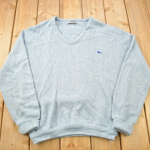 Vintage 1990s Izod Lacoste Wool Knit V-Neck Sweater / Vintage 90s V-Neck / Outdoorsman / Vintage Knit / Winter Sweatshirt / 90s Lacoste
