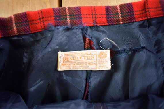 Vintage 1960s Pendleton 100% Virgin Wool Plaid Pa… - image 5