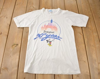 Vintage 1985 Disneyland 30th Anniversary Graphic T-Shirt Made In USA