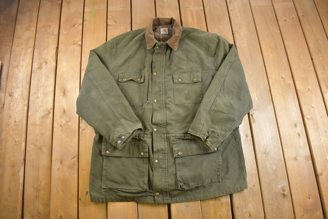 Vintage 1990s Carhartt Field Coat / Naturally Distressed / 1990s