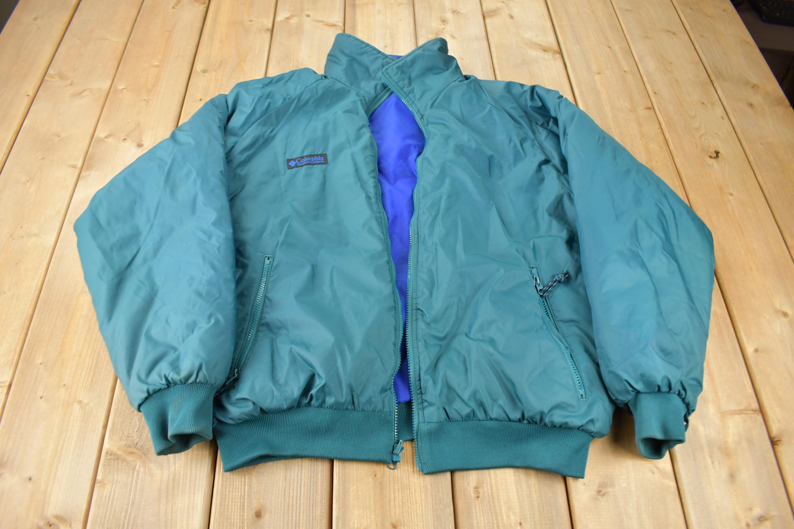 Vintage 1990s Columbia Sportswear Men's Reversible Liner Jacket